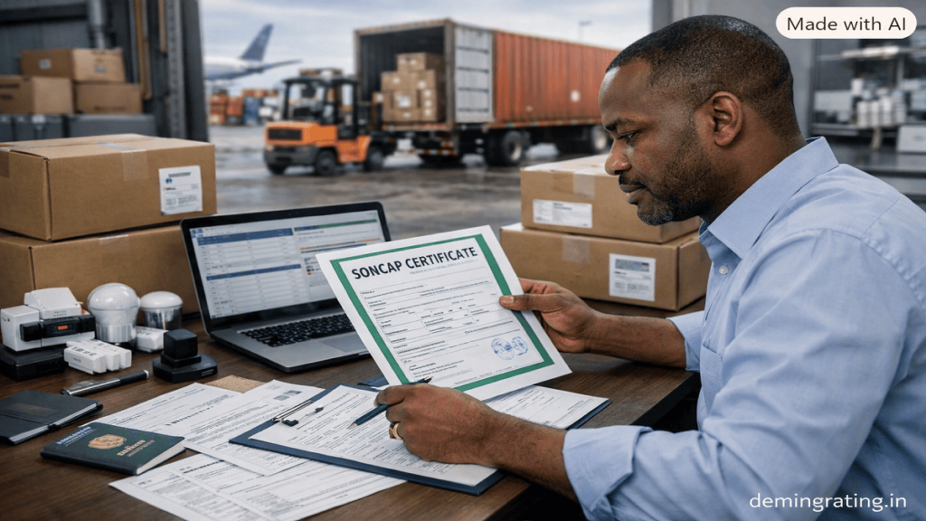SONCAP Certificate and import documentation reviewed for Nigerian regulatory compliance