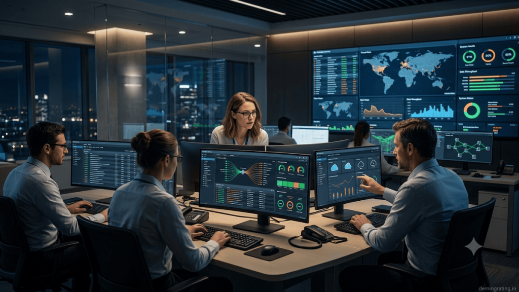 Continuous Monitoring and Support with IT professionals monitoring network security, system performance, and infrastructure.