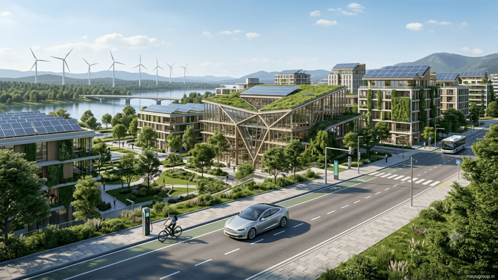Sustainability technology powering a greener future through renewable energy, smart cities, and eco-friendly innovation.