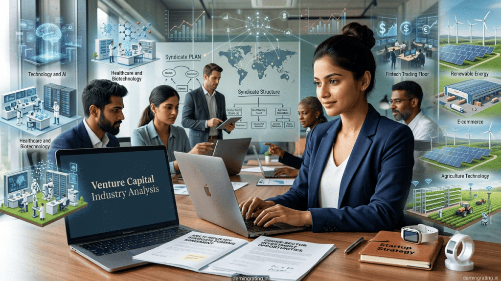 Venture capital investors supporting startups across technology, healthcare, fintech, e-commerce, renewable energy, and agriculture.6 Powerful Industries Benefiting from Venture Capital