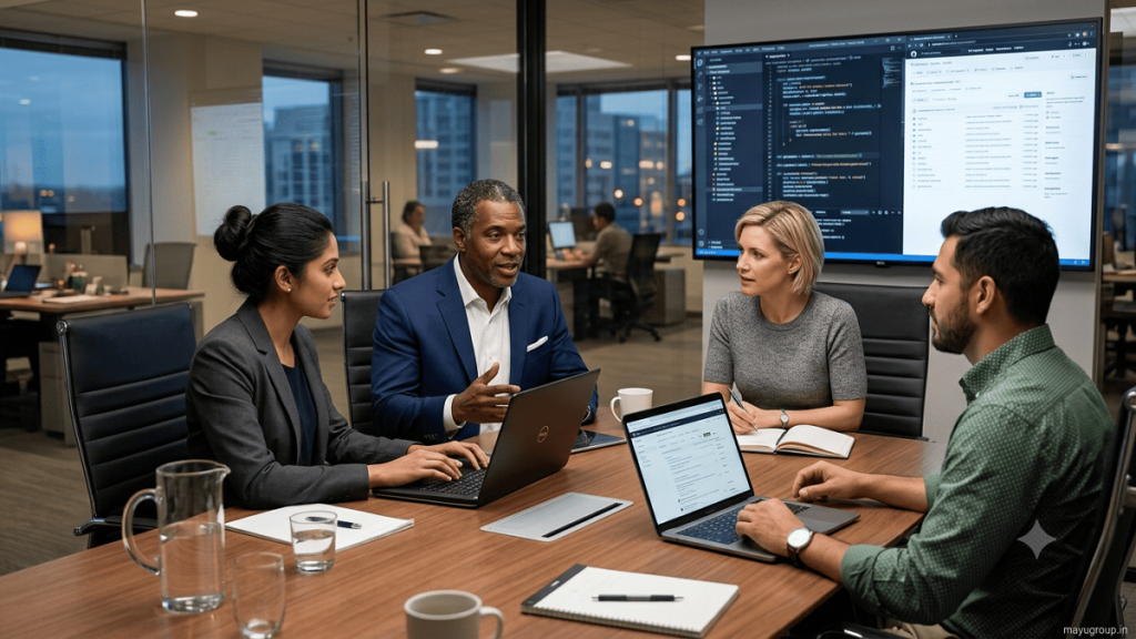Open source developers collaborating on software development and funding initiatives.