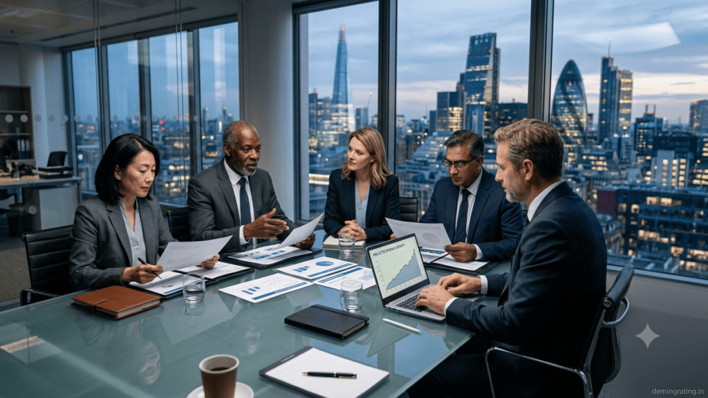 Technology company team planning expansion and growth with growth capital investment.
